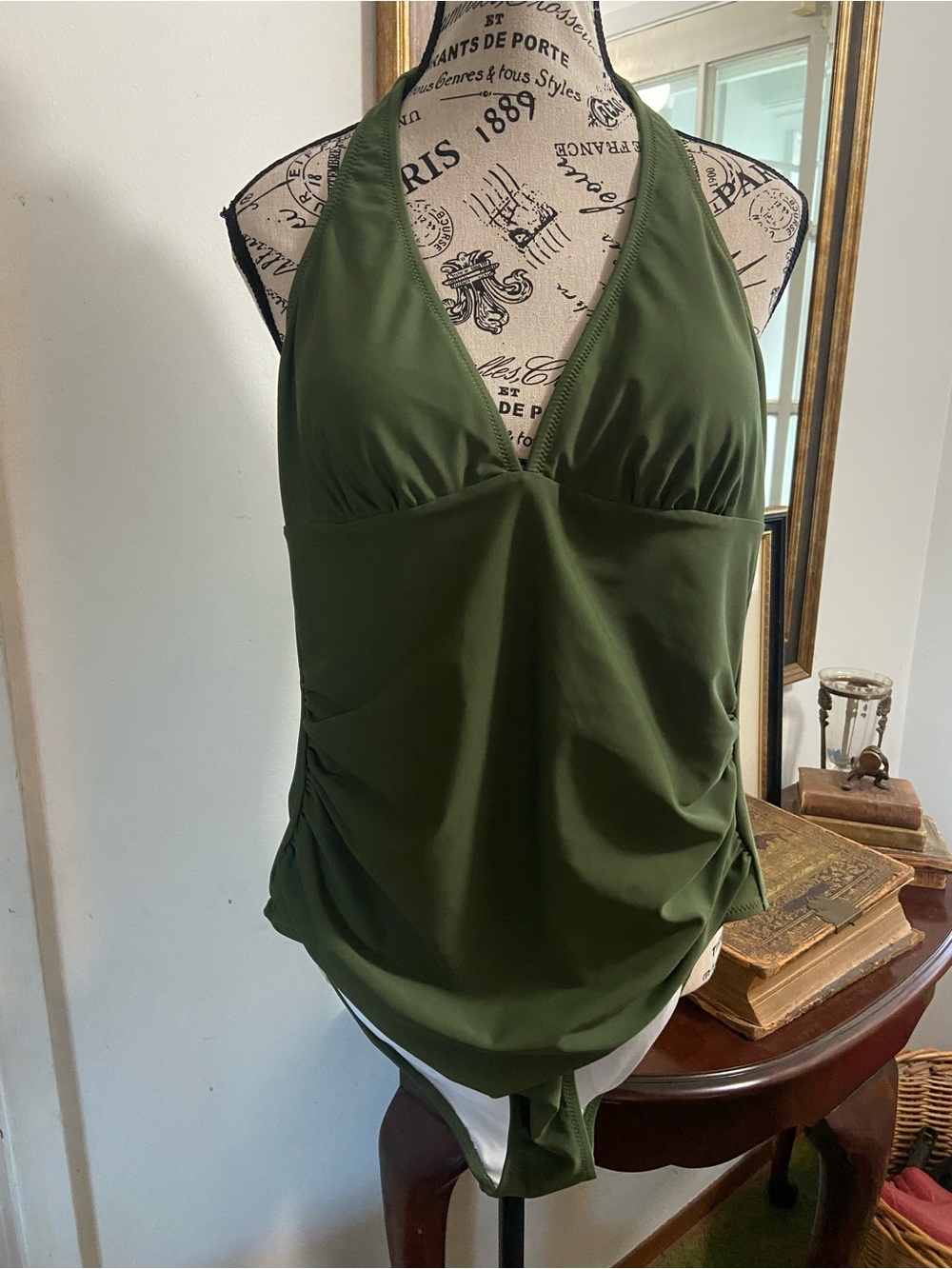 Cupshe Olive Green One-Piece Swimsuit